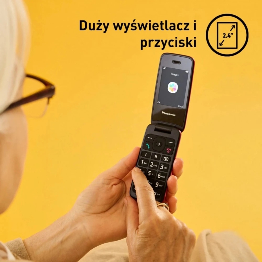 Panasonic Mobilais telefons kx-tu410 exr 4g sarkans – 2