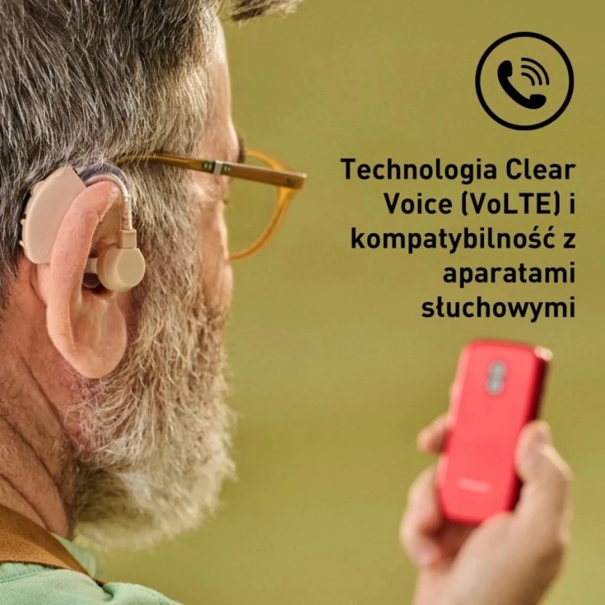 Panasonic Mobilais telefons kx-tu410 exr 4g sarkans – 3