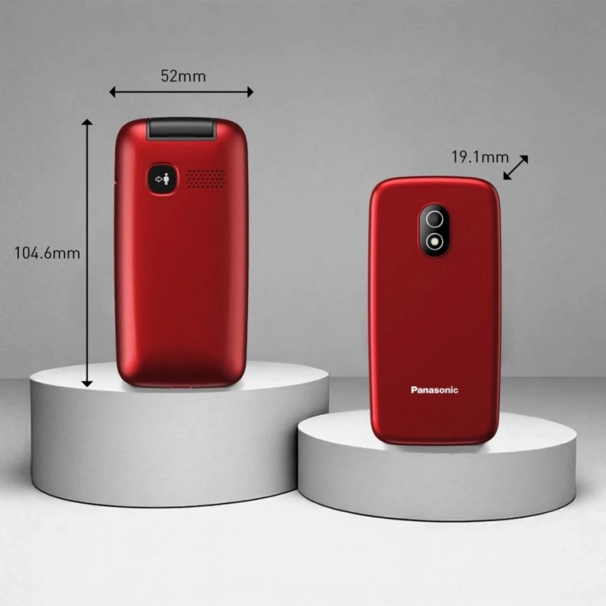 Panasonic Mobilais telefons kx-tu410 exr 4g sarkans – 5