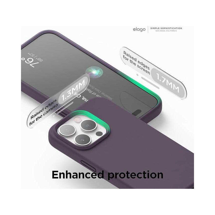 Riff "Pehme silikonist ümbris iPhone 15" Lilla – 3