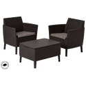 Keter Salemo Duo 2pcs. Brown Keter Salemo Duo 2pcs. Brown