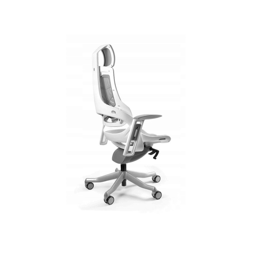 Wau TPE-8 office chair, grey/white elastomer – 2