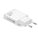 Laturi GaN 2x USB-C Quick Charge 3.0 45W PD valkoinen Laturi GaN 2x USB-C Quick Charge 3.0 45W PD valkoinen