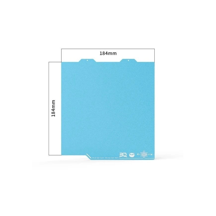 BIQU Panda printing plate CryoGrip Pro Frostbite - dual-sided magnetic layer - for Bambu Lab A1 mini printers - 184x184mm – 5