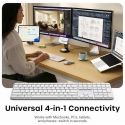 Juhtmevaba klaviatuur QWERTY Satechi Slim EX3 Mac / PC ST-KEX3S-EN hõbedane Juhtmevaba klaviatuur QWERTY Satechi Slim EX3 Mac / PC ST-KEX3S-EN hõbedane