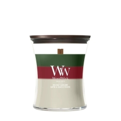 Ароматизированная свеча, средняя WOODWICK Holiday Garland 275 г, 1 шт.