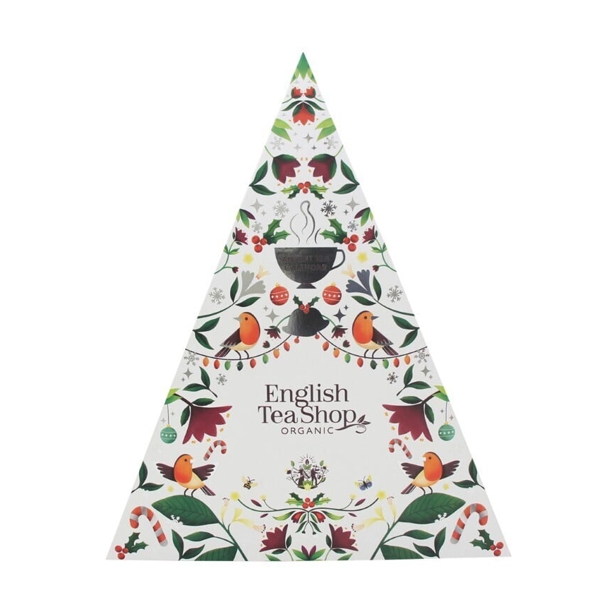 English Tea Shop Organic Tea Advent Calendar Pyramid, White 25 pcs (6 x 50 g)