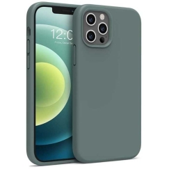 Riff "Pehmeä silikonikuori iPhone 12 Pro Max" Männyn neula vihreä