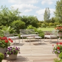 Home4You Ulkokalustesetti MACOS Sohva, pöytä ja 2 tuolia Hiekka