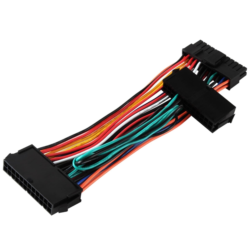"SilverStone SST-PP10" – dual 24-pin to single 24-pin adapter – 2