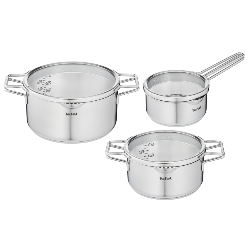 Tefal Nordica H852S3 pan/pot set 3 tk