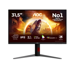 AOC G4 U32G4U tietokoneen litteä näyttö 80 cm (31.5") 3840 x 2160 pikseliä 4K Ultra HD Musta, Punain