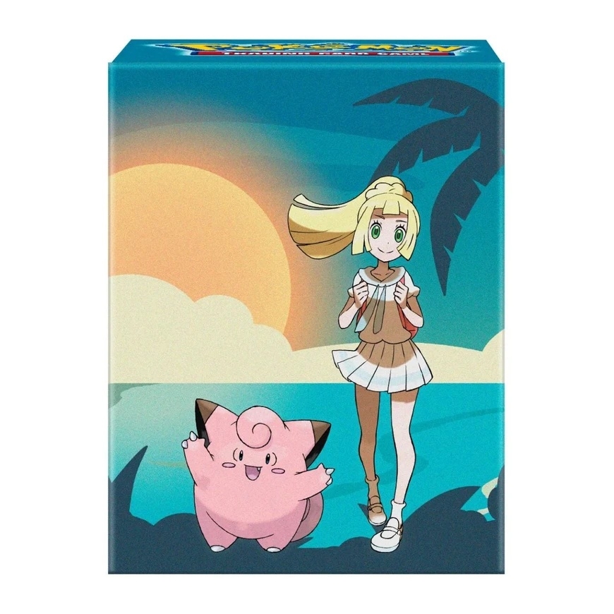 Pokémon Lillie un Clefairy Flex kāršu kaste 100+ kārtīm, Ultra Pro