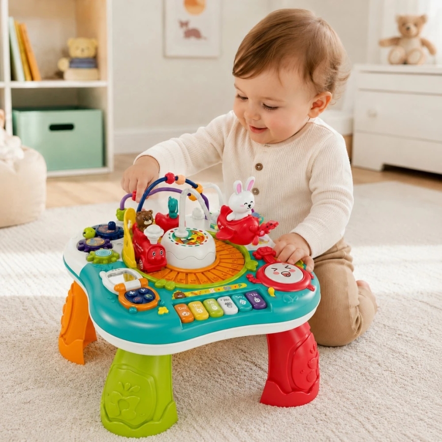WOOPIE BABY 2 in 1 interactive educational table piano sounds – 2