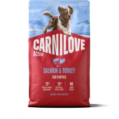 CARNILOVE CARNILOVE ACTIVE Dog Dry Made with Salmon & Turkey for Pupp