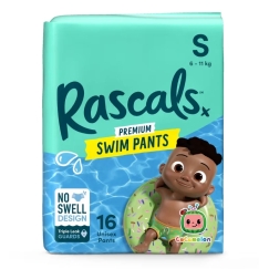 Rascal And Friends RASCALS ujumis mähkmed-püksid COCOMELON, suurus S, 6-11 kg, 16 tk, 93717
