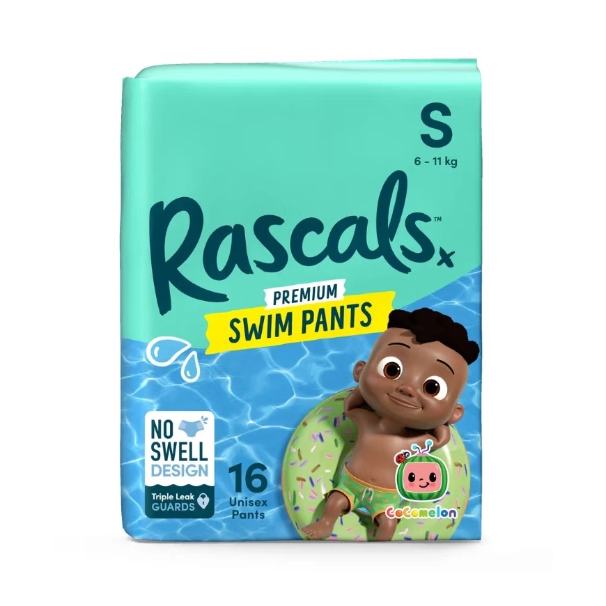 Rascal And Friends RASCALS peldēšanas autiņi-bikses COCOMELON, izmērs S, 6-11 kg, 16 gab, 93717