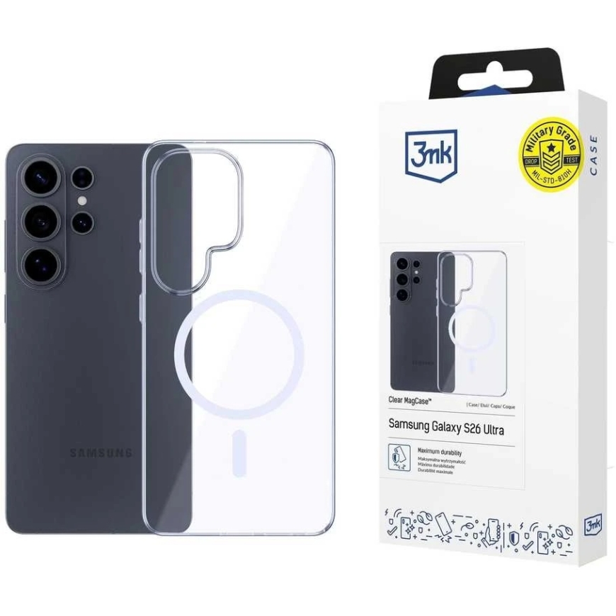 3mk Clear MagCase Samsung S948 S26 Ultra jaoks