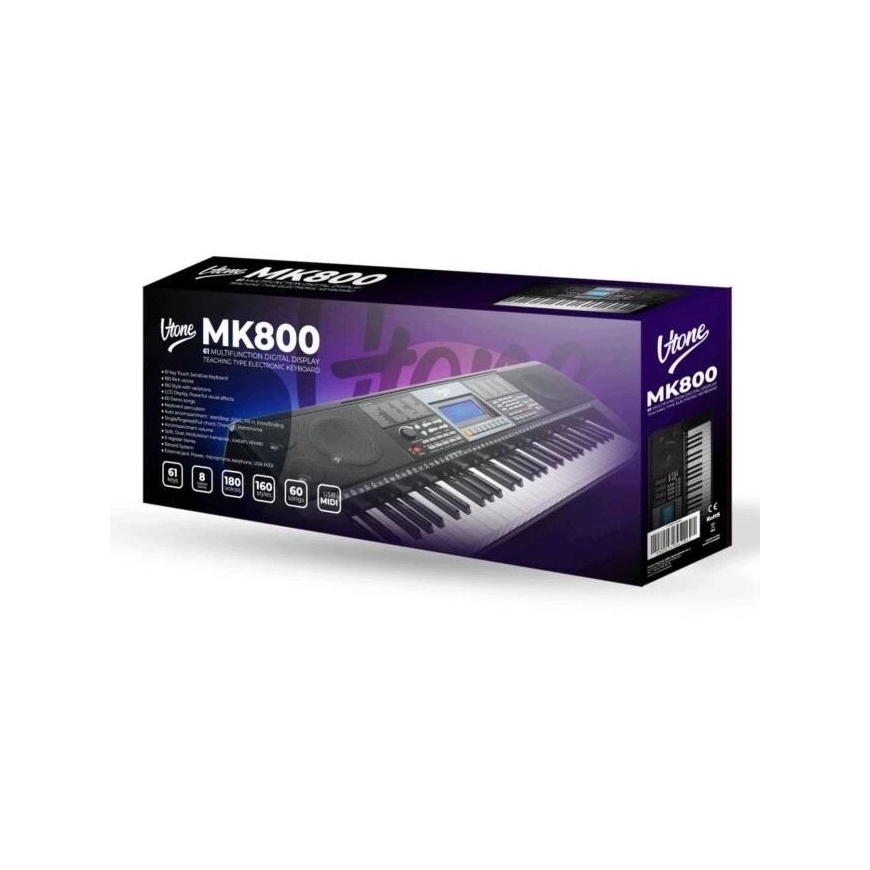 V-TONE MK800 nešiojamas edukacinis elektroninis klavišinis instrumentas – 2