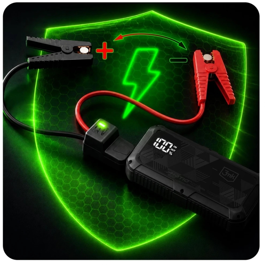 3Mk Protection 3mk Motio HyperBoost Flow 1500A 10,000mAh Smart Start kaablite ja valgusega – 2