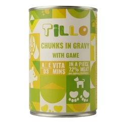 TILLO Tükid kastmes Mäng - niiske koeratoit - 415g