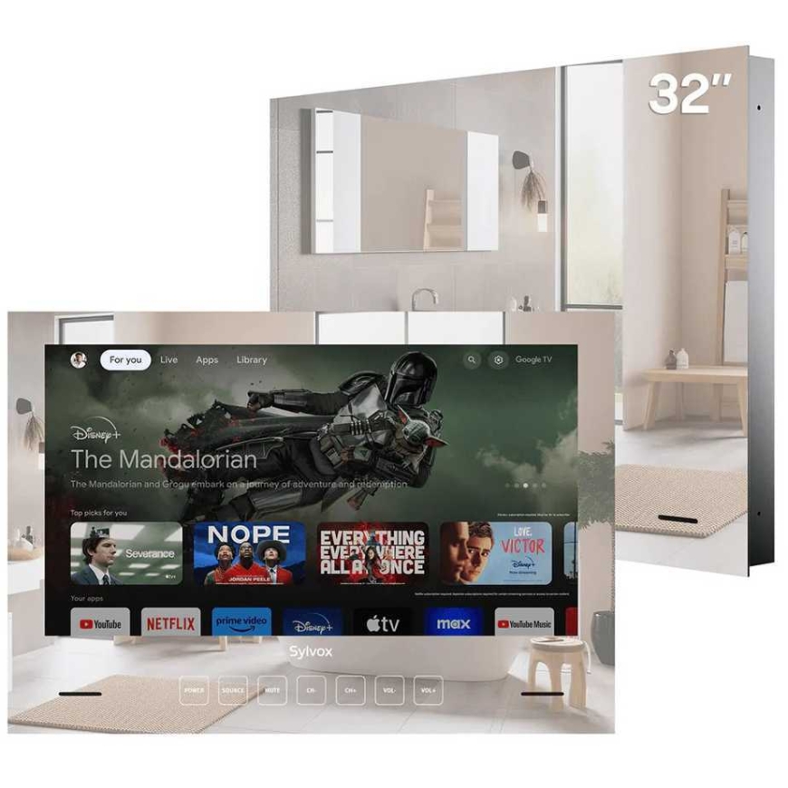 Sylvox Kontech 32 tuuman älytelevision peilikaappi