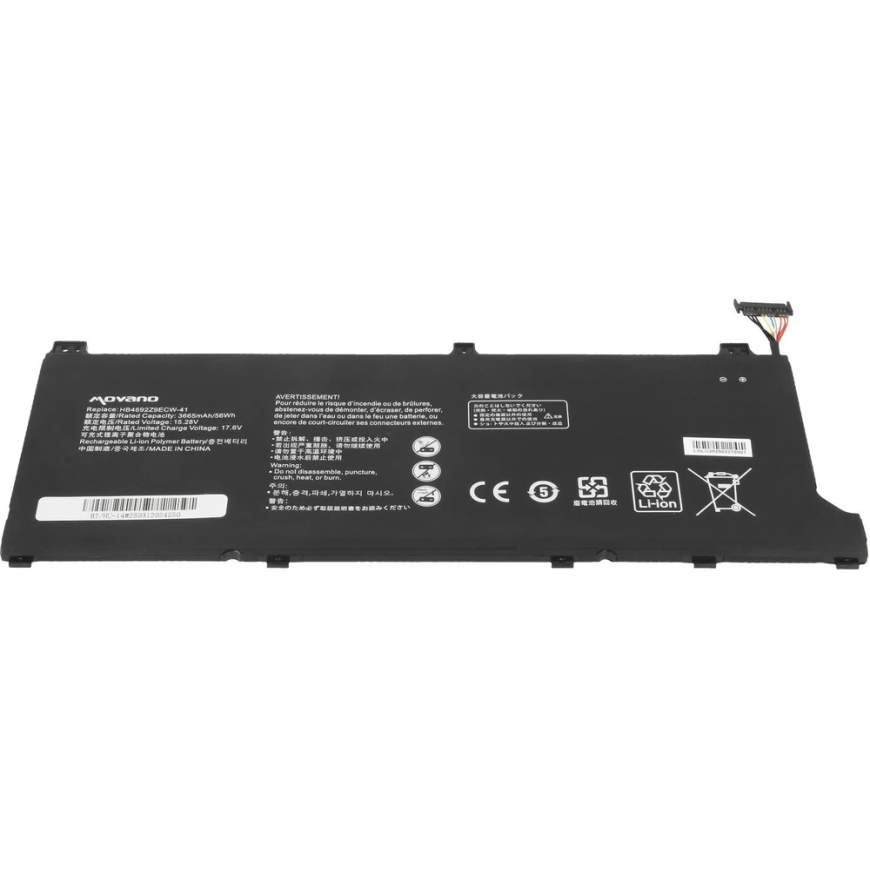Батарея Movano hb4692z9ecw-41 для Huawei Honor MagicBook 14 MateBook D14 NBB-WAH9Q – 3665 мАч (56 Втч) – 5