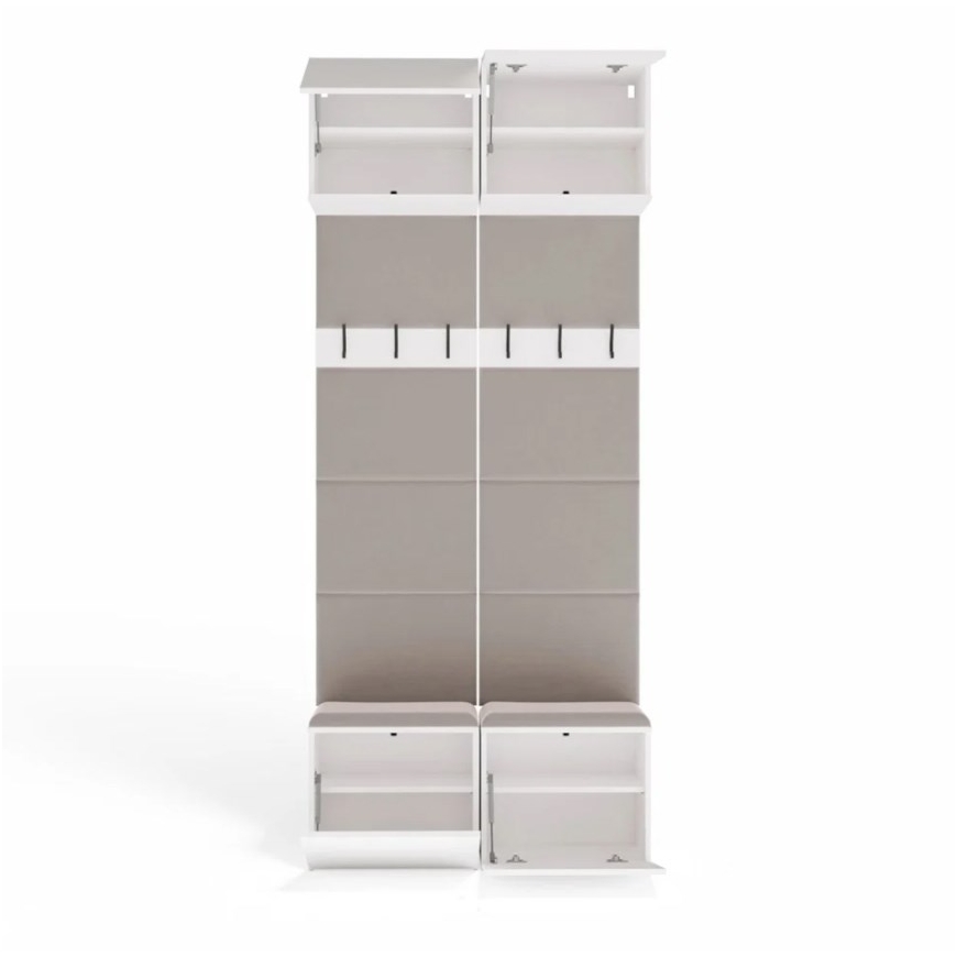 HAGA II 2W White Wardrobe – 3