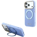 Guess Ring Stand -kotelo 360 Grained Classic Logo MagSafe iPhone 18 Pro Max / 17 Pro Max Vaaleansininen Guess Ring Stand -kotelo 360 Grained Classic Logo MagSafe iPhone 18 Pro Max / 17 Pro Max Vaaleansininen