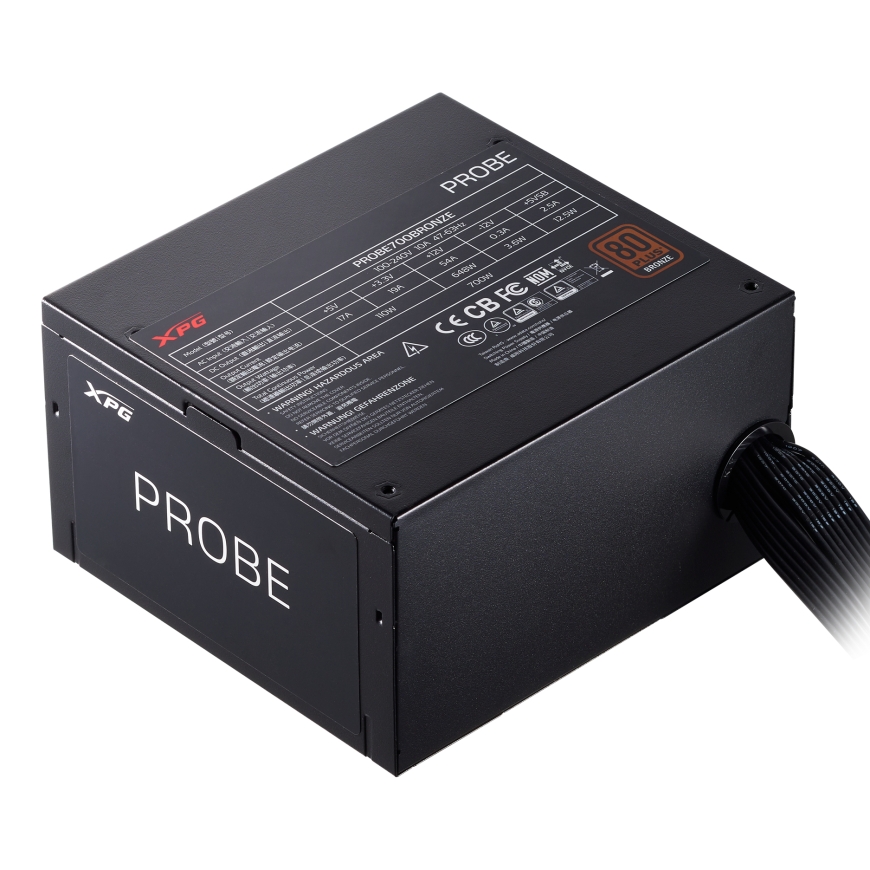 XPG PROBE 700 BRONZE toiteallika komponent 700 W 20+4 pin ATX ATX Must – 3