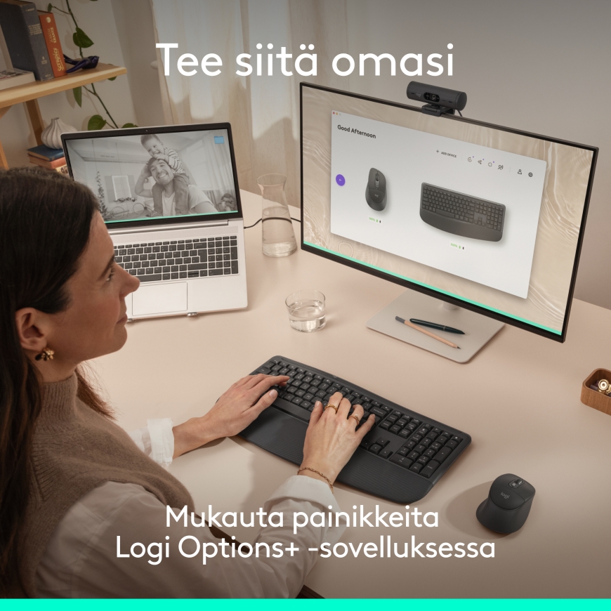 Клавиатура и мышь Logitech Signature Comfort Plus MK880, черная – 2