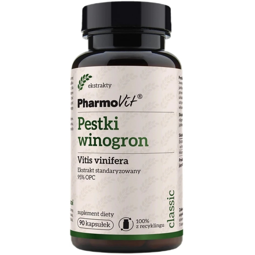 Pharmovit Viinamarjaseemne Toidulisand 90 kapslit