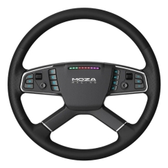 Moza Racing TSW Truck Wheel Juoda Vairas PC