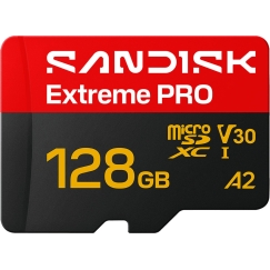 SanDisk 128 GB Extreme PRO UHS-I U3 V30 microSDXC memory card