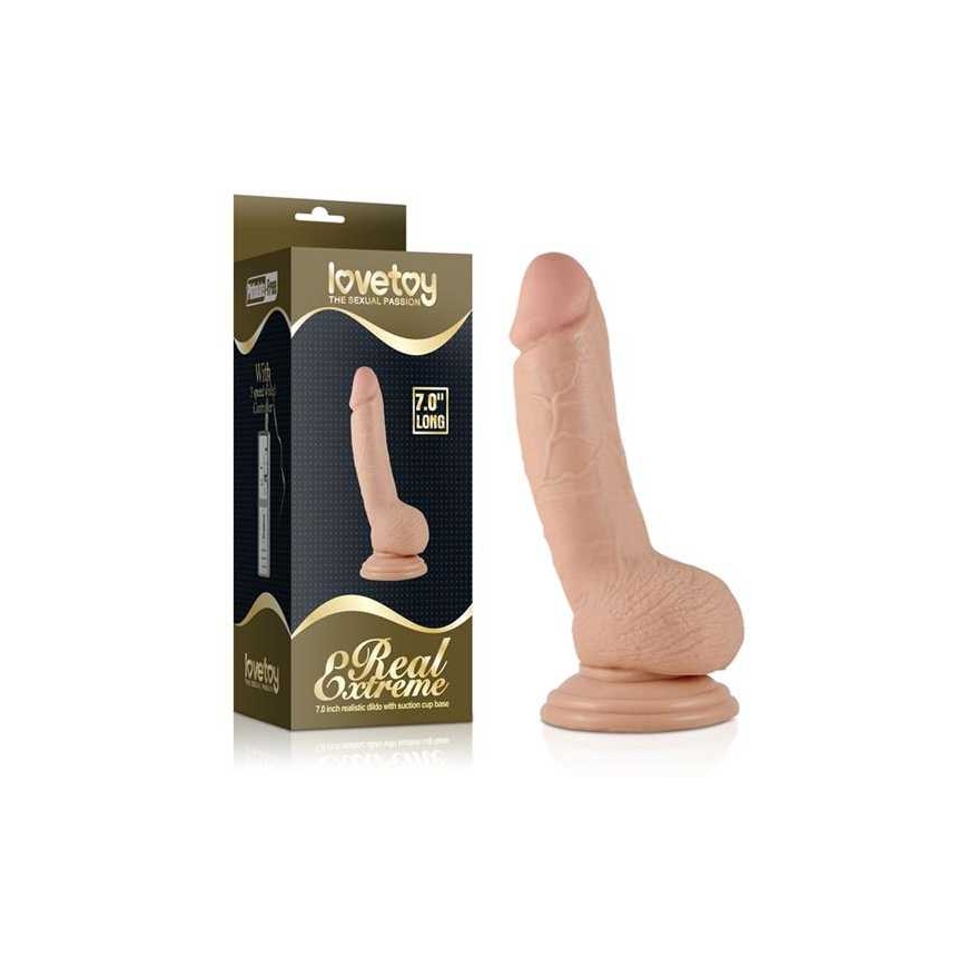Lovetoy 7-tolline realistlik ekstremaalne dildo pehme nahaga