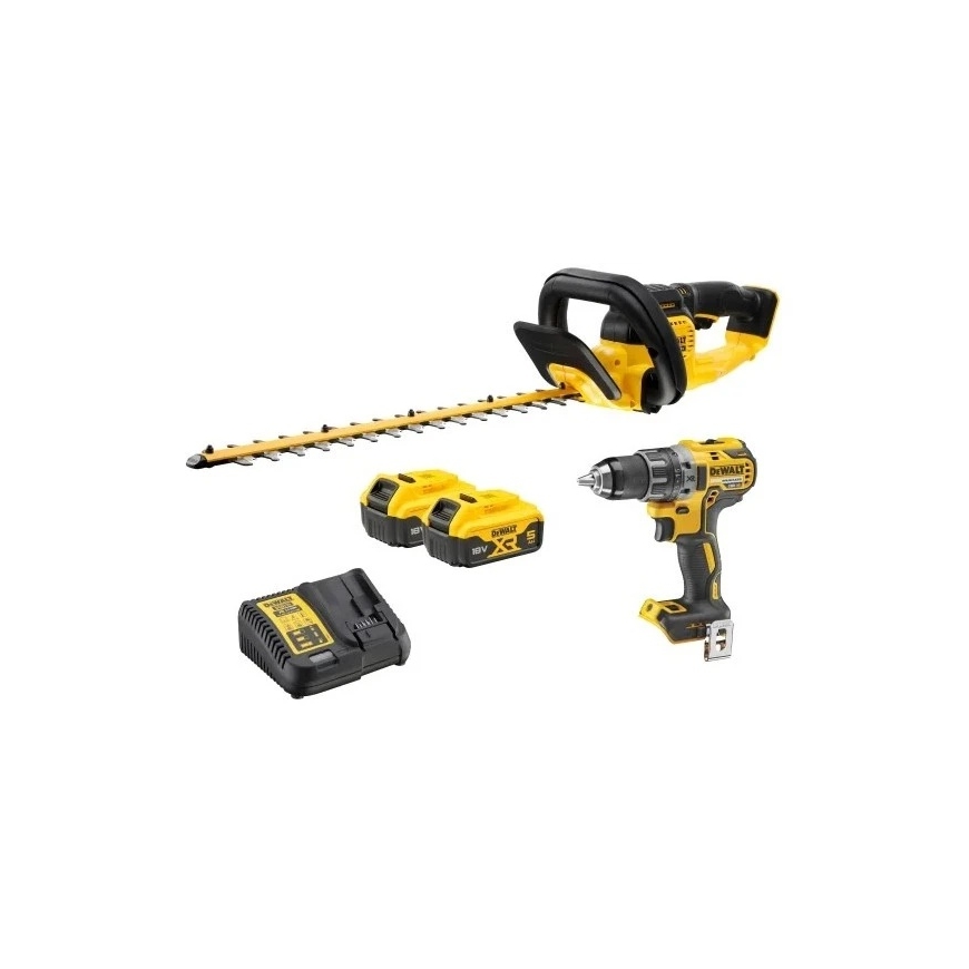 komplektas 2 narzędzi akumulatorowych DCD791+DCMHT563, 18V, XR, 2x5,0Ah, DeWalt [DCMHT563DCD-QW]