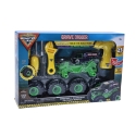 Monster Jam Mechanix 1:18 Grave Digger kokoamisauto Monster Jam Mechanix 1:18 Grave Digger kokoamisauto