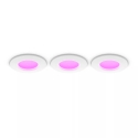 Philips Hue Slim įmontuojama šviesa, S, balta, 3 vnt Philips Hue Slim įmontuojama šviesa, S, balta, 3 vnt