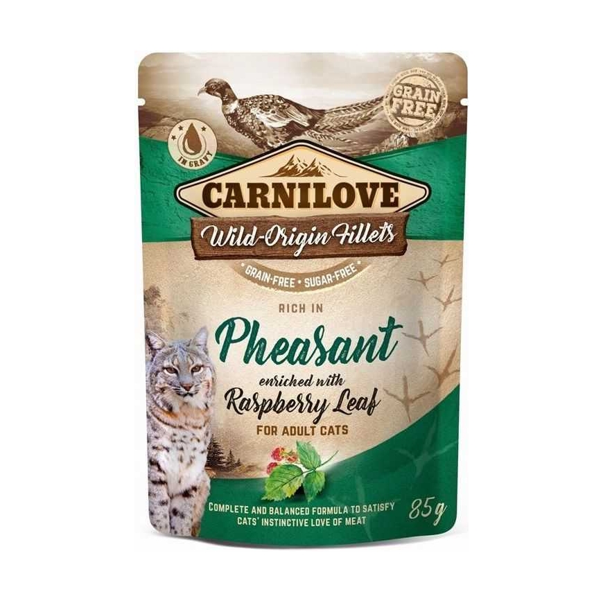 CARNILOVE Fāzēm ar avenes lapām pieaugušajiem 85g