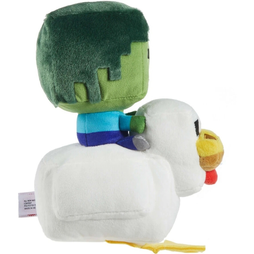 Mattel Minecraft Chicken Jockey pehmeä lelu 20 cm – 3