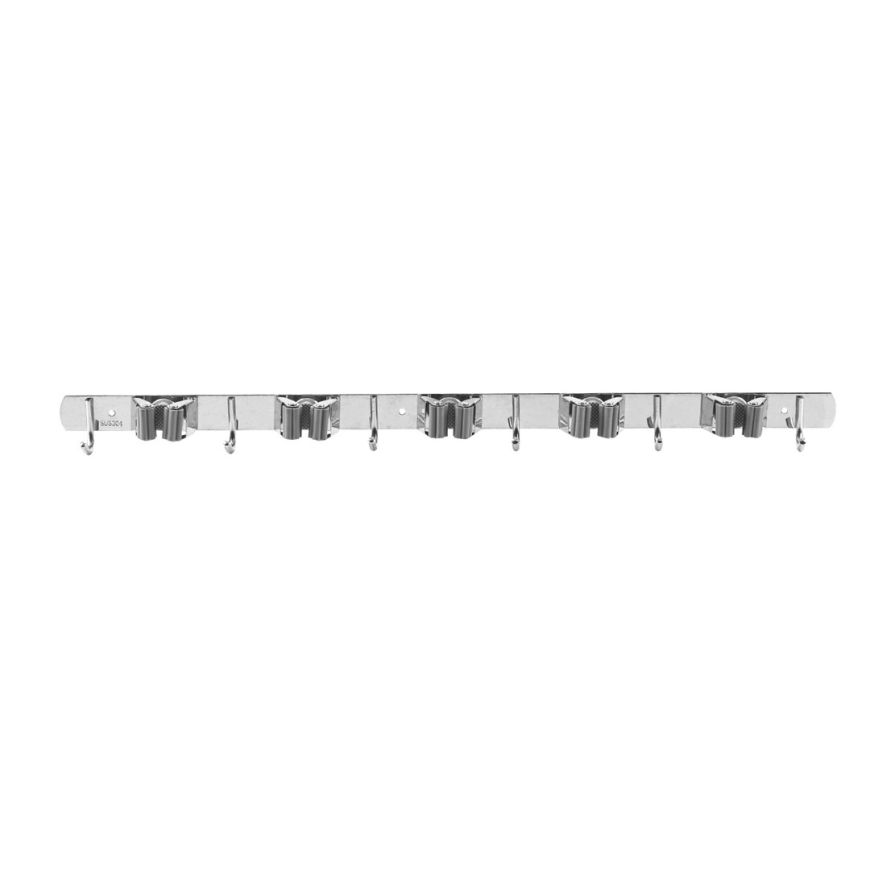 Maclean wall-mounted organizer for garden tools and mops, steel, with hooks, max. load 20 kg, width 60 cm, MC-185 – 2