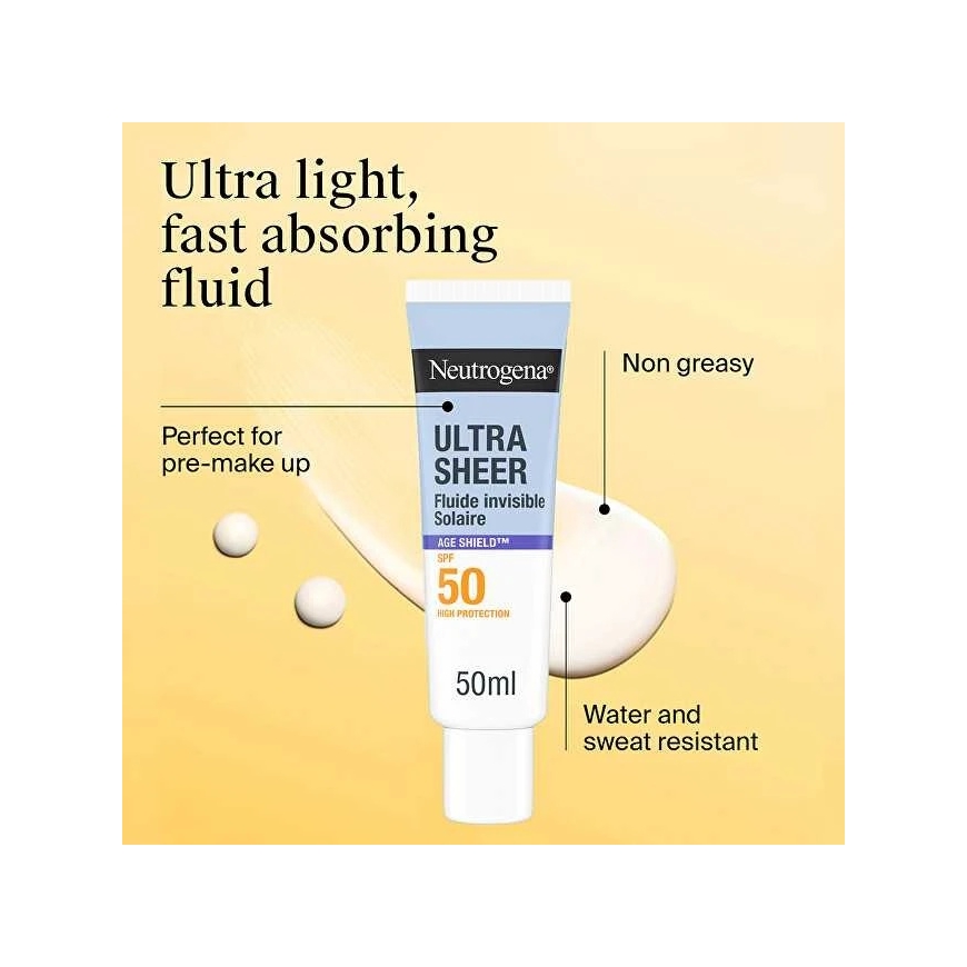 Neutrogena Invisible Fluid SPF 50 Age Shield Ultra Sheer 50 ml – 2