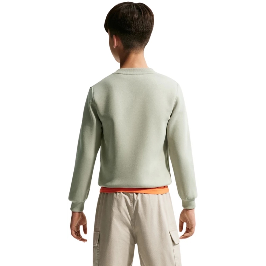 Детский свитшот Nike Sportswear Club Fleece, светло-зеленый – 2