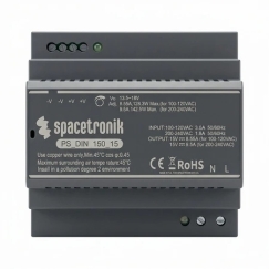 Spacetronik DIN 150 W 15 V 9,5 A virtalähde