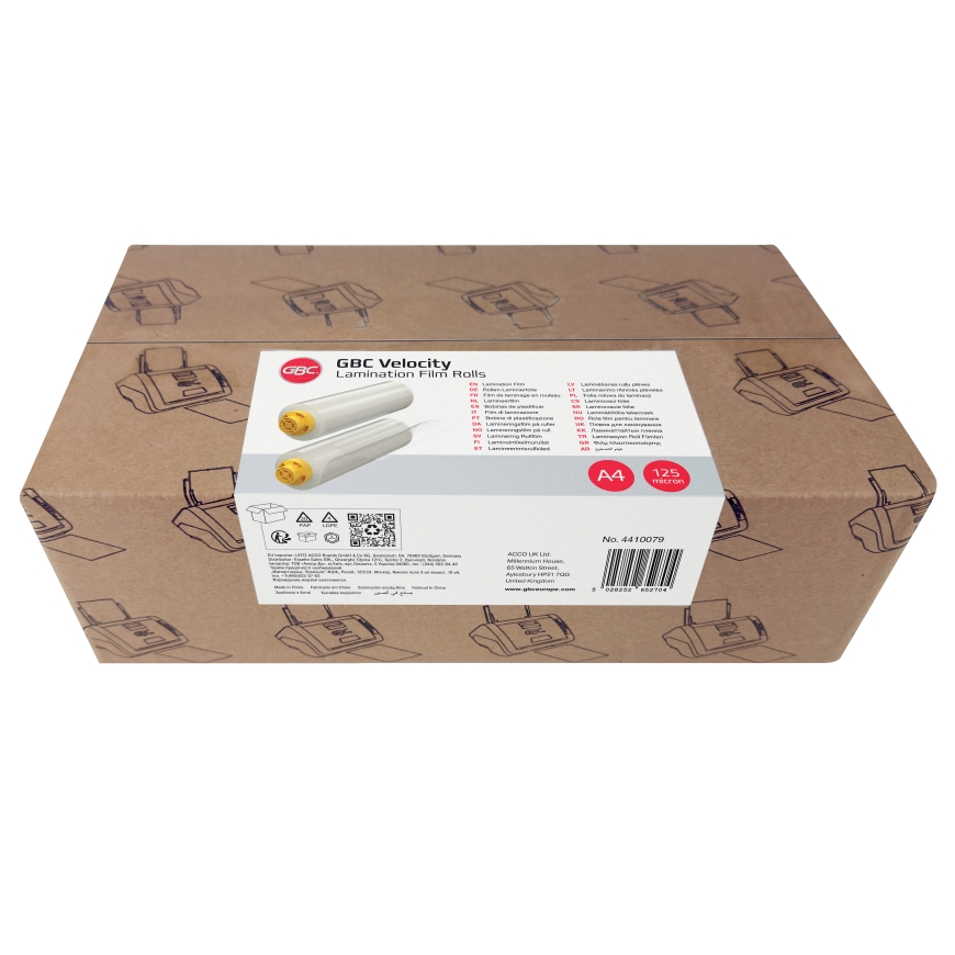 GBC Velocity laminating roll 125 microns, glossy film – 5