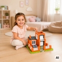 WOOPIE brick villa construction set 458 pieces