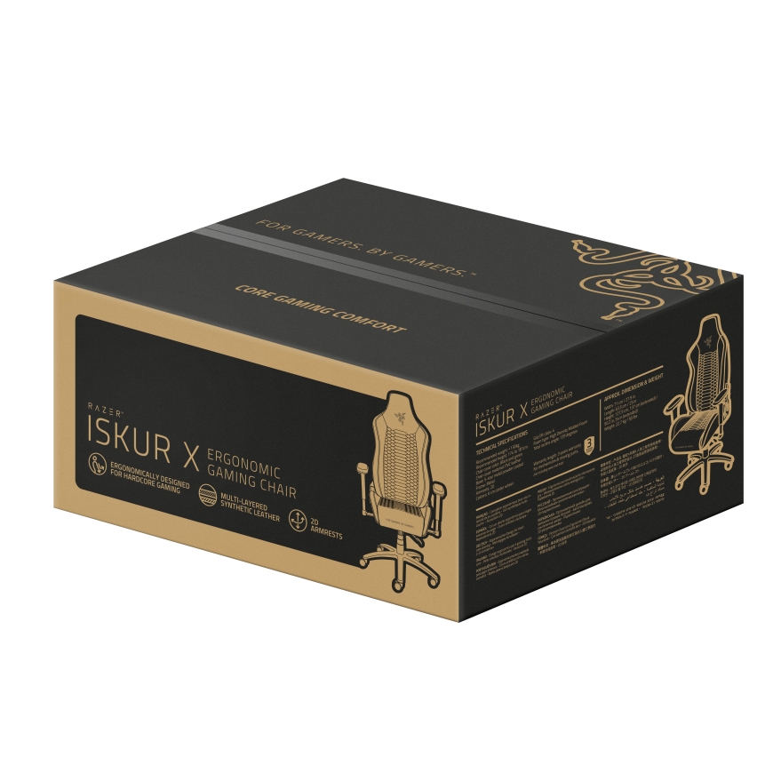 Razer ISKUR X mängutool, must – 5
