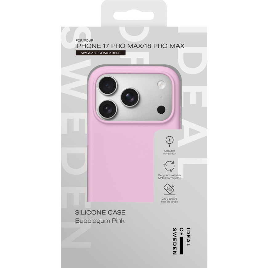 Ideal of Sweden Silicone Case MagSafe Cover, iPhone 17 Pro Max / 18 Pro Max, Bubblegum Pink – 5