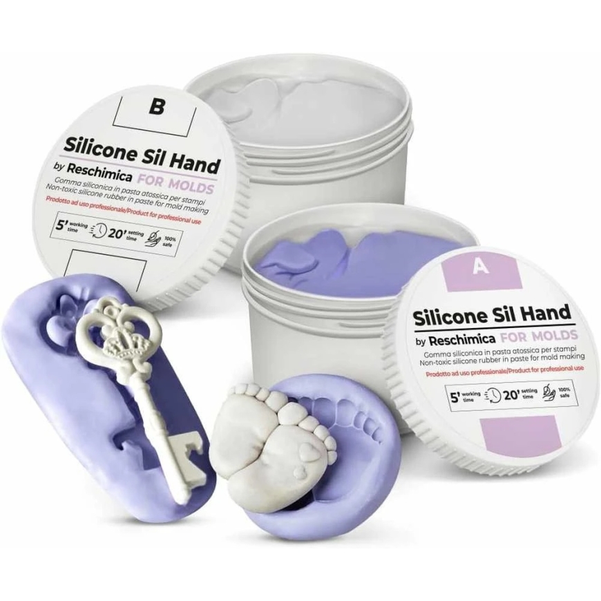 Revlon Reschimica SIL HAND Mitte-toxiline silikoonvormide valmistamise komplekt, 250 g