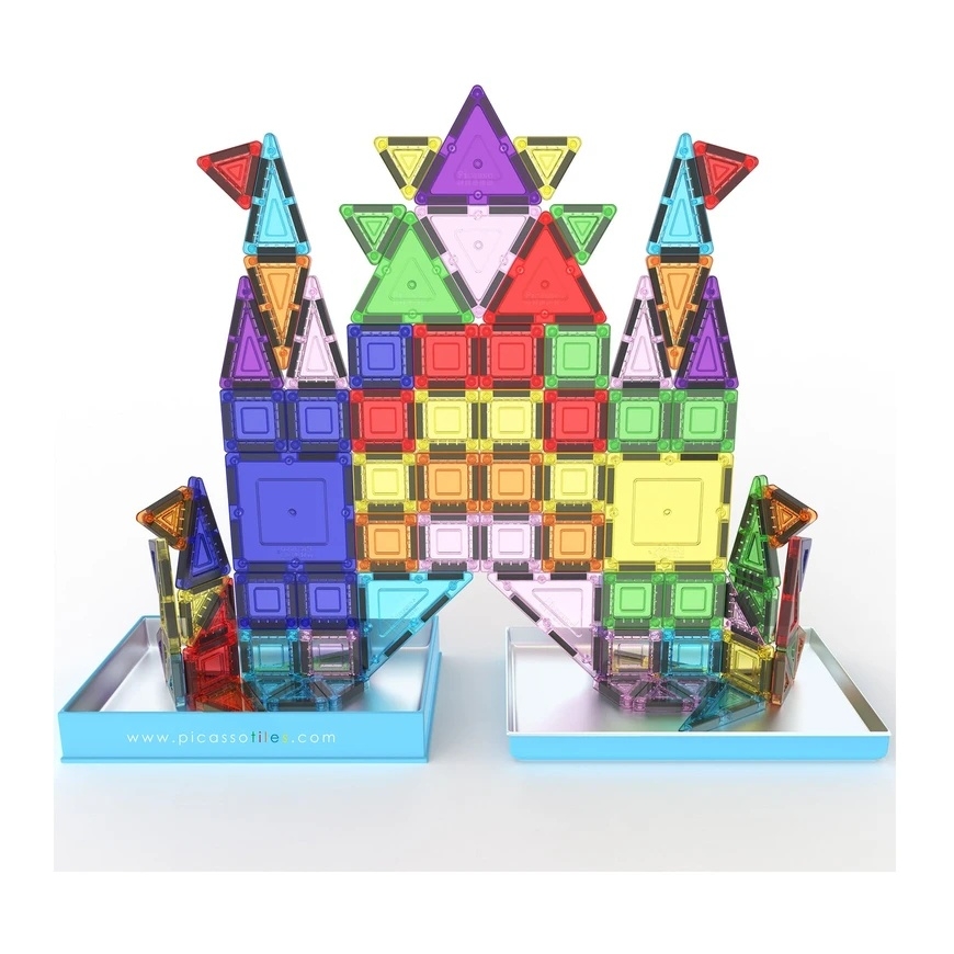 PICASSO TILES Magnetiline konstruktor Ehituskomplekt koos pliiatsi karbiga 100 tk., PN04 – 3